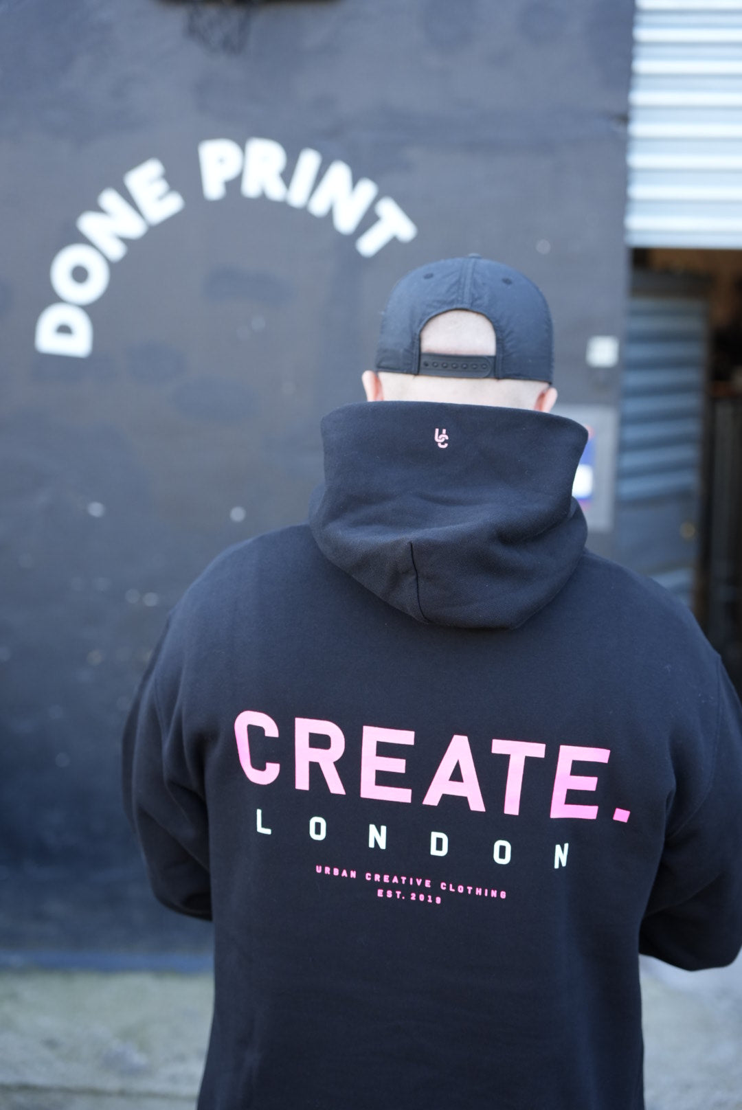 CREATE. London Heritage Hood (Black / Pink)