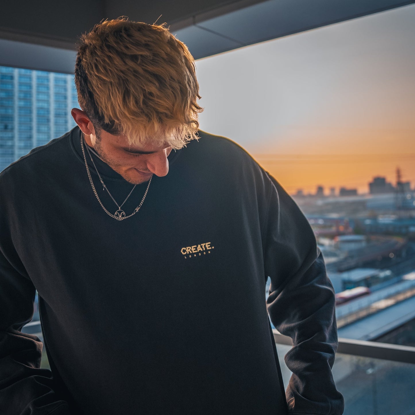 Glitch Sweatshirt (Faded Black)