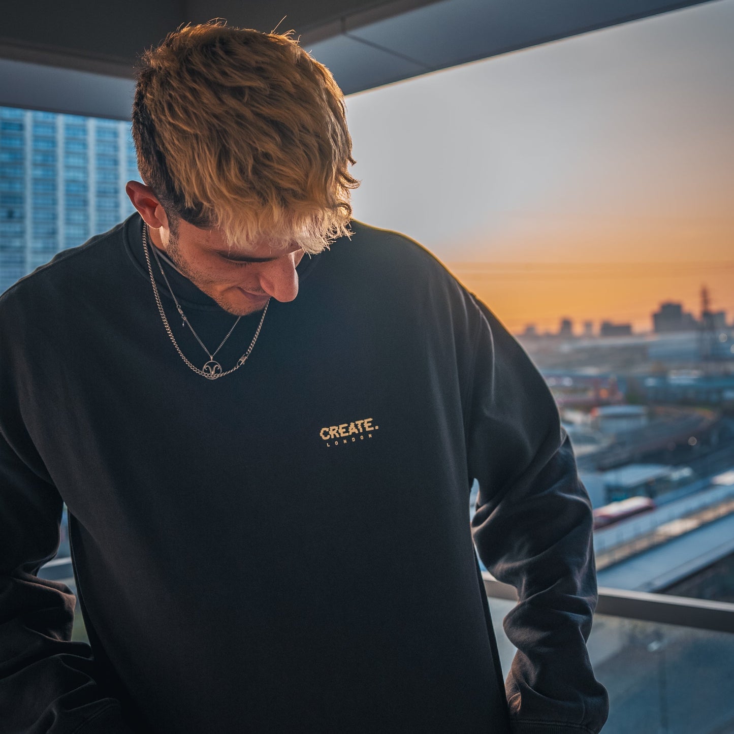 Glitch Sweatshirt (Faded Black)