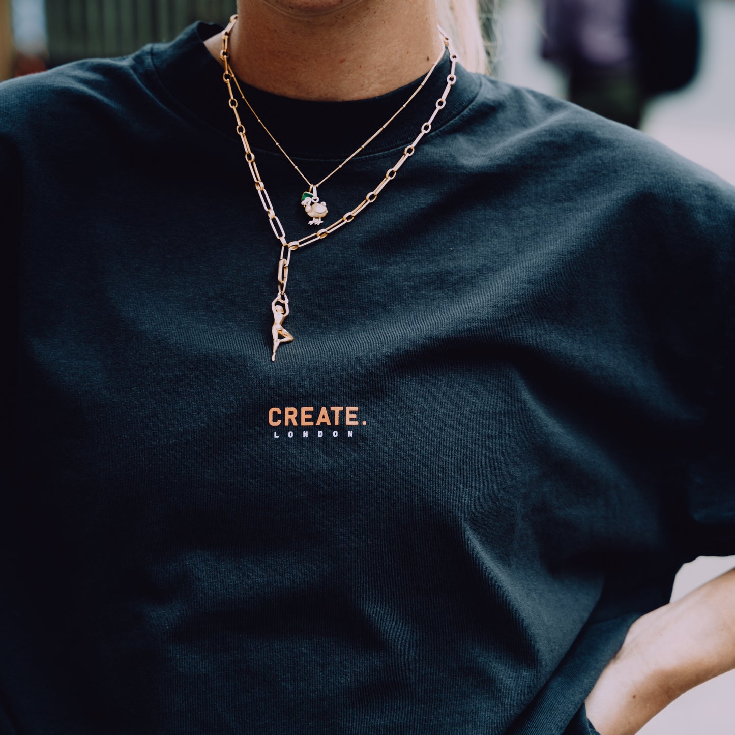 CREATE. London Heritage T-Shirt (Black/Orange)