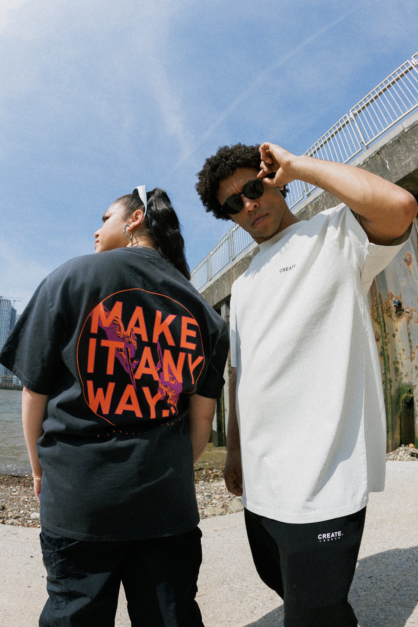 MIA Artist Faded T-shirt (Black / Orange)