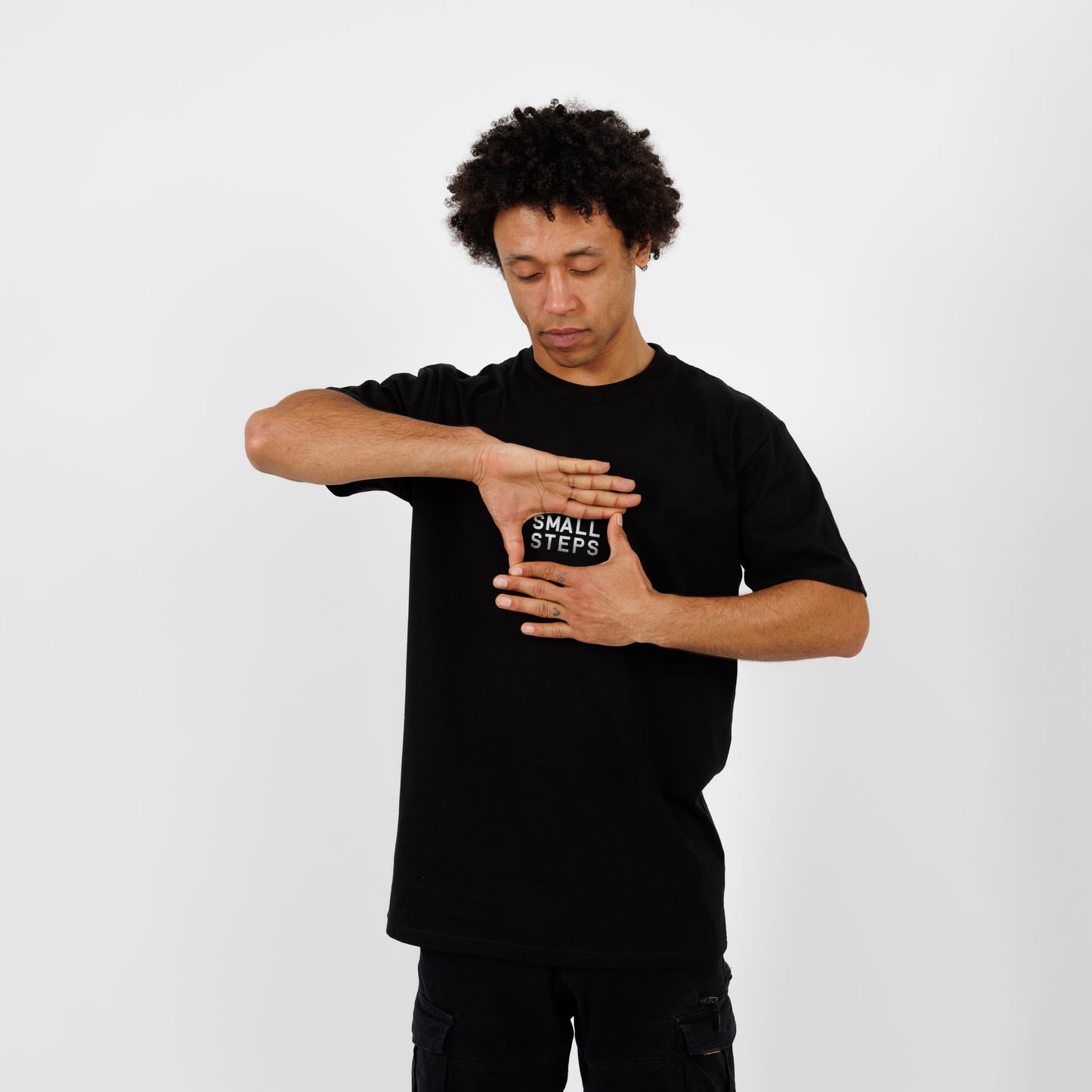 Small Steps Essentials T-Shirt (Black)