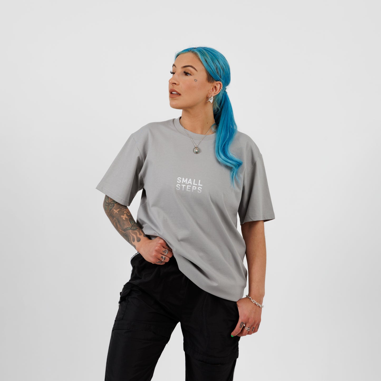 Small Steps Essentials T-Shirt (Storm Grey)
