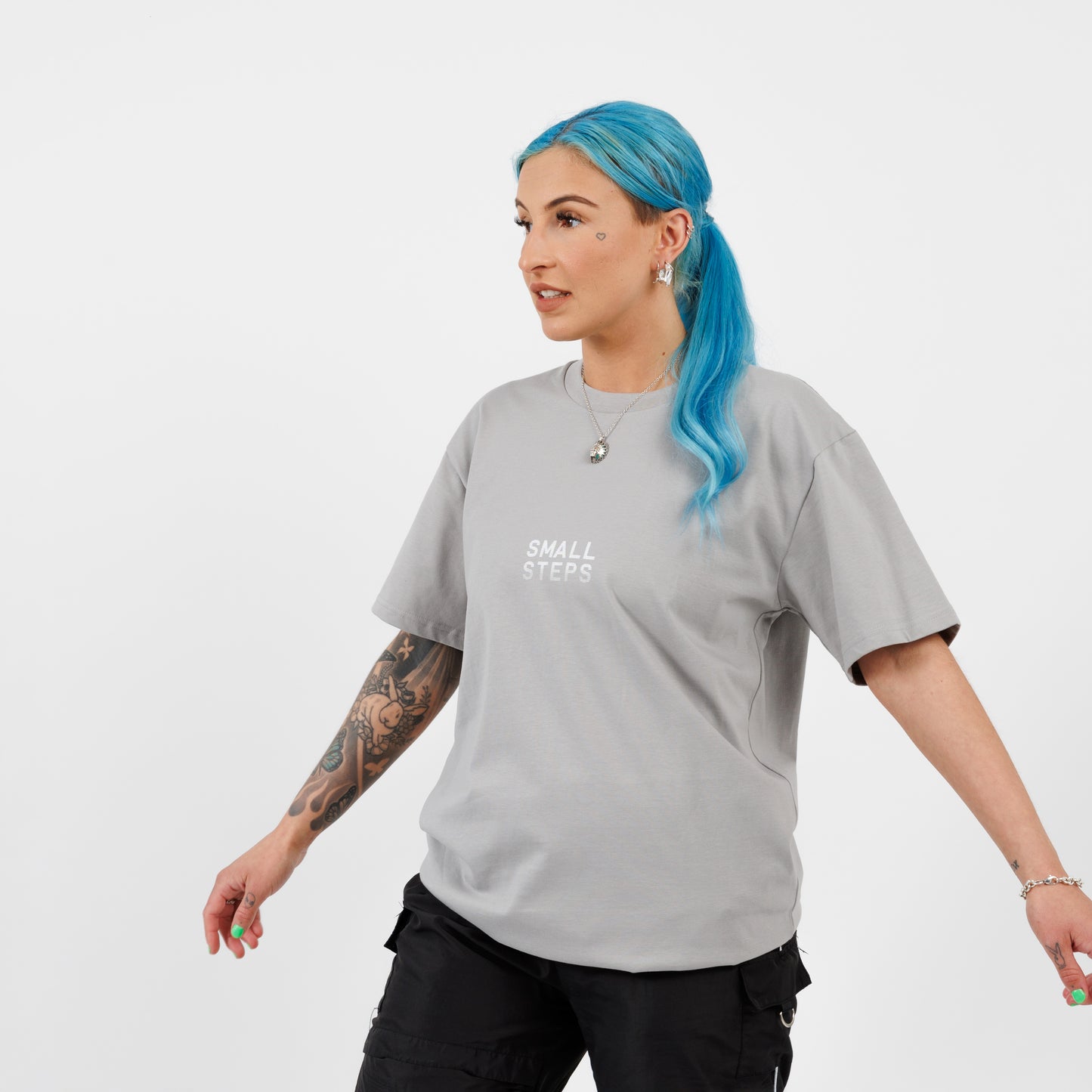 Small Steps Essentials T-Shirt (Storm Grey)