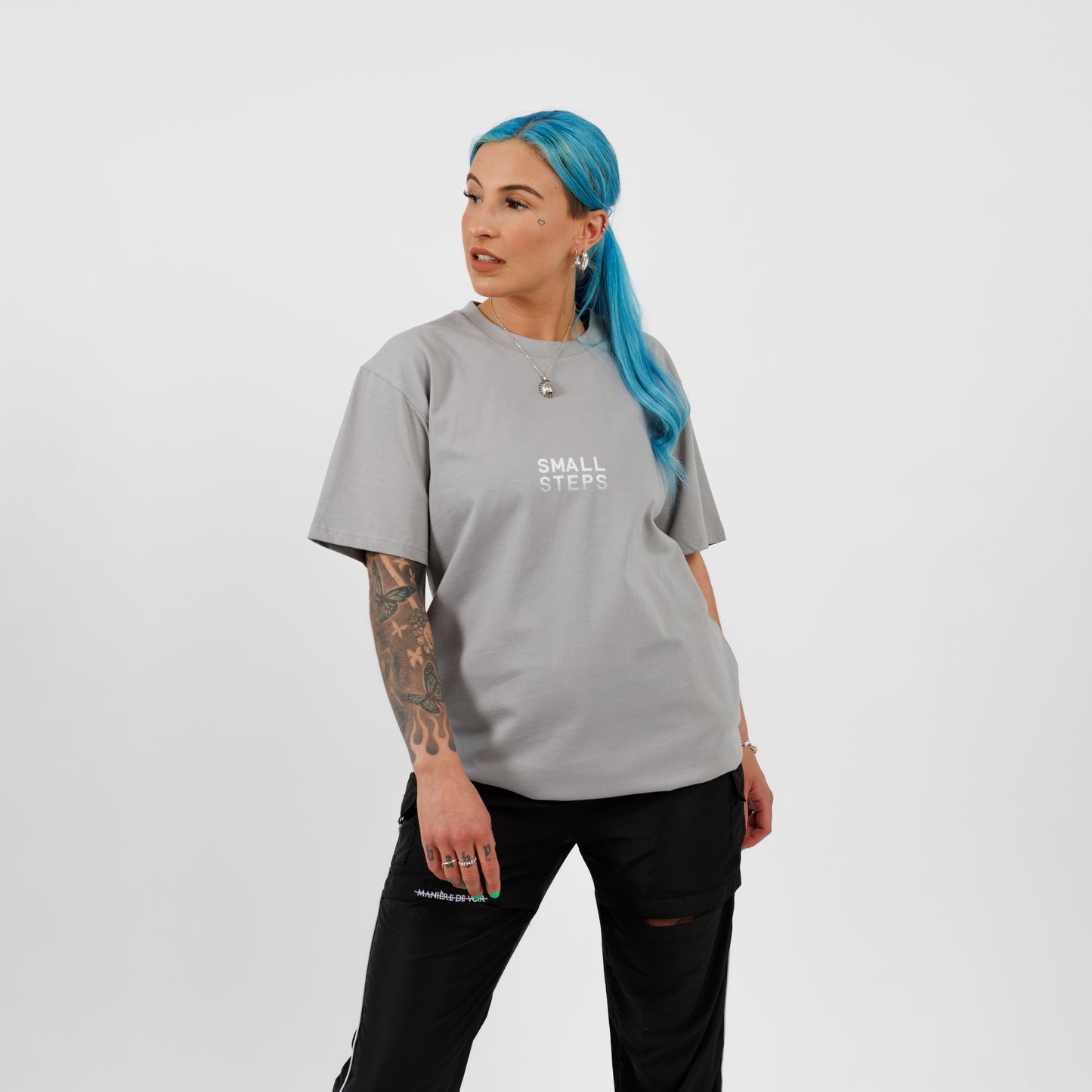 Small Steps Essentials T-Shirt (Storm Grey)