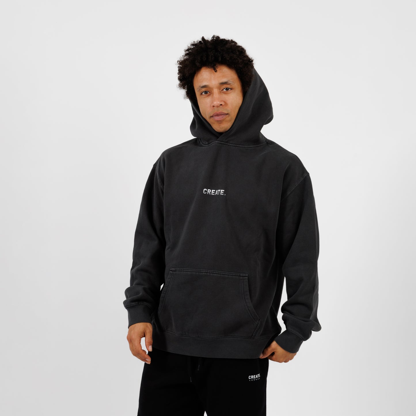 CREATE. Essentials Hood (Faded Black)