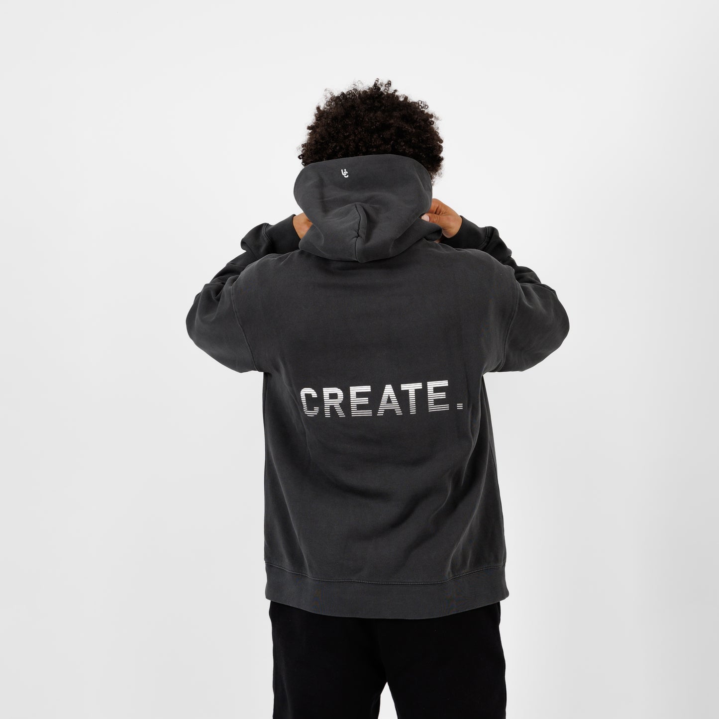CREATE. Essentials Hood (Faded Black)