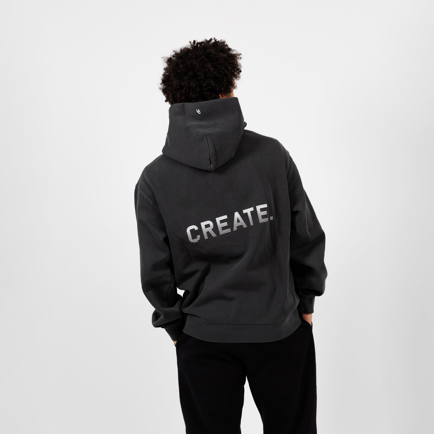 CREATE. Essentials Hood (Faded Black)