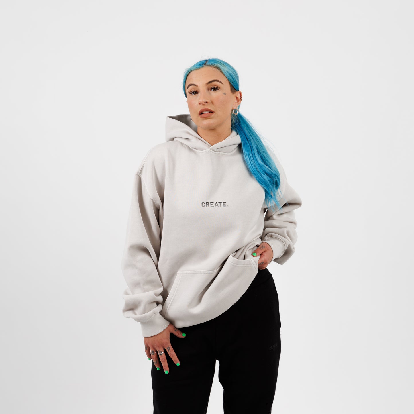 CREATE. Essentials Hood (Faded Bone)