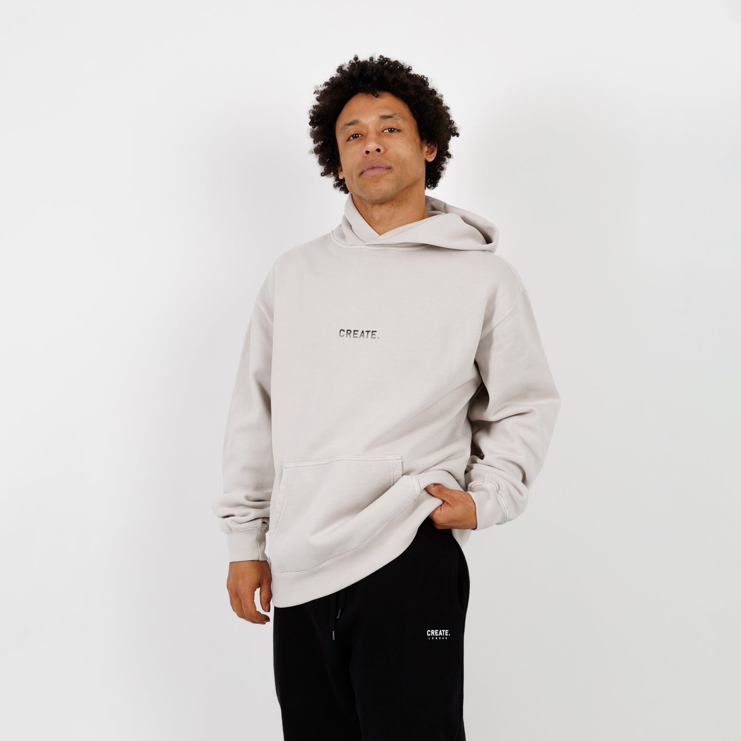 CREATE. Essentials Hood (Faded Bone)