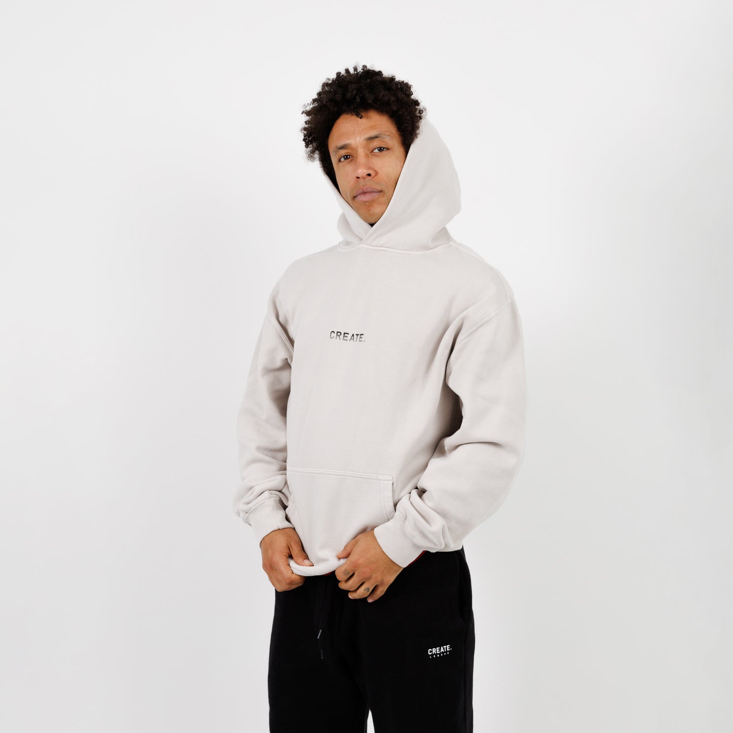CREATE. Essentials Hood (Faded Bone)
