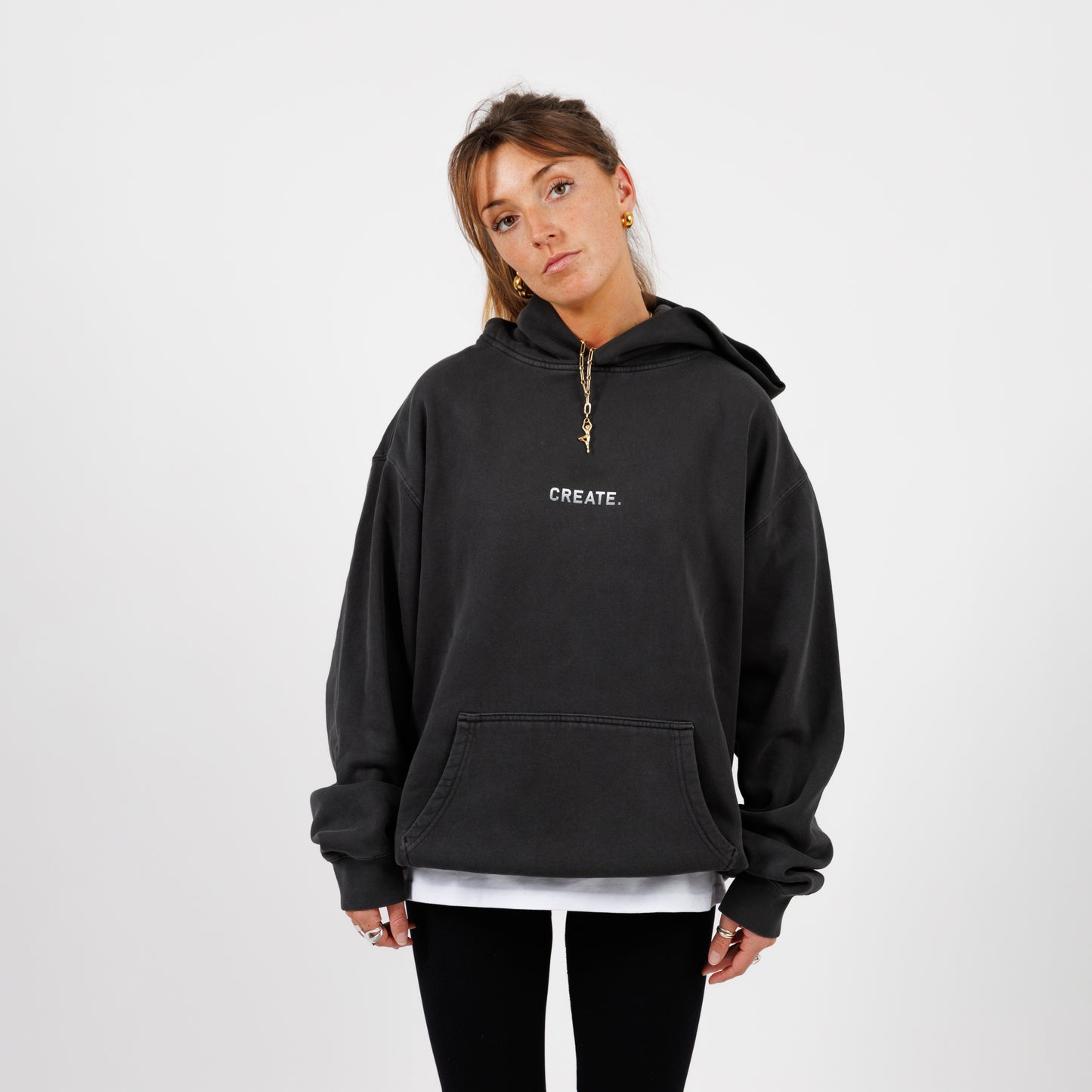 CREATE. Essentials Hood (Faded Black)