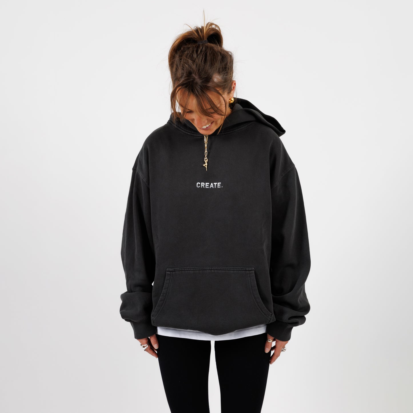 CREATE. Essentials Hood (Faded Black)