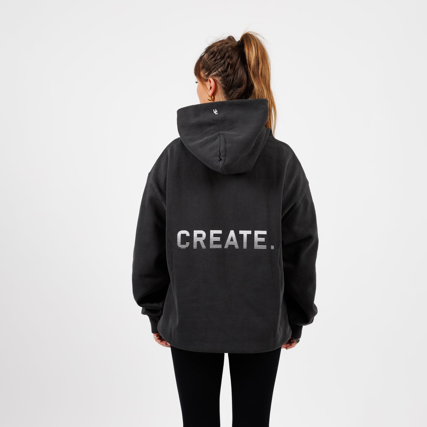 CREATE. Essentials Hood (Faded Black)