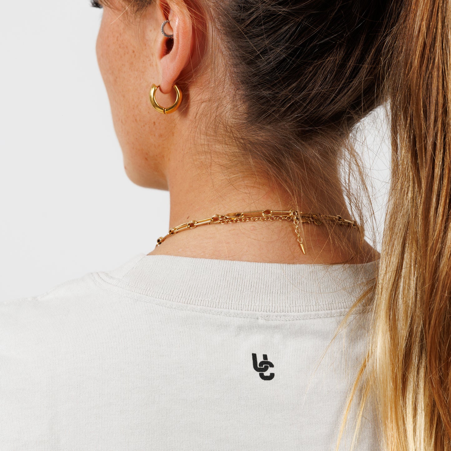 CREATE. Essentials Crop T (Faded Bone)